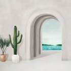 Archway to Serene Waters Art Print by PI Studio