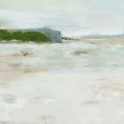 Misty Coastal Horizon Art Print by PI Studio
