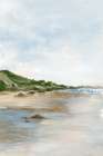 Serene Coastal Landscape Scene Art Print by PI Studio