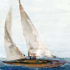 Sailing Through Calm Waters Art Print by PI Studio