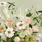 Floral Harmony on Soft Canvas Art Print