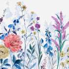Vibrant Garden Blooms in Watercolor I Art Print by PI Studio