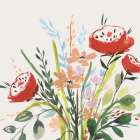 Vibrant Bouquet in Bloom I Art Print by PI Studio