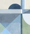 Geometric Harmony in Soft Hues II Art Print by PI Studio