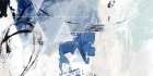 Geometric Whispers in Blue Hues Art Print by PI Studio