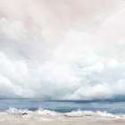 Coastal Serenity Under Vast Skies Art Print by PI Studio