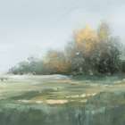 Misty Morning in the Meadow I Art Print
