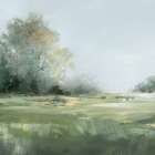 Misty Morning in the Meadow II Art Print