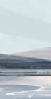 Serene Coastal Horizon II Art Print by PI Studio