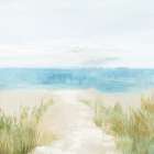 Pathway to the Tranquil Sea Art Print by PI Studio