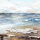 Tranquil Coastal Horizon Art Print by PI Studio