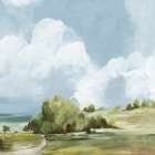 Peaceful Hills Under Vast Skies Art Print