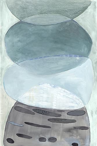 Proejction of Blue Art Print by Maya Woods