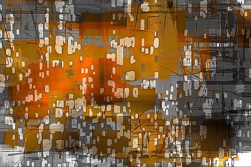 Windowed Abstract Art Print