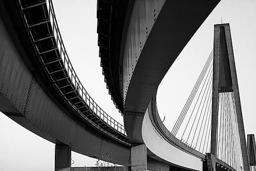 Bridge Curve Art Print by Norm Stelfox