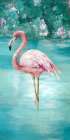 Flamingo Romance I Art Print