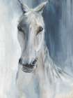 Blue Horse Art Print