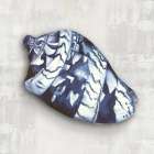 Nautilus Shell in Blue Hues II Minimalist Print