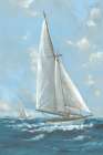 Sailboats on a Breezy Sea Art Print