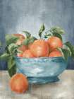 Citrus in Blue Bowl II Art Print