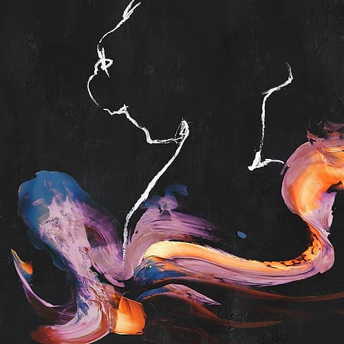 Colorful Silhouette in Motion I Art Print by Adam Jones
