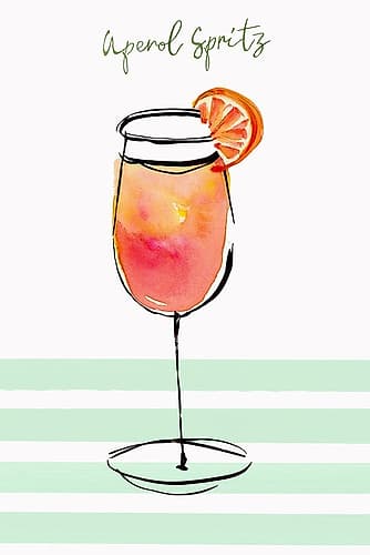 Refreshing Citrus Cocktail Art Print
