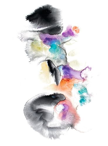 Mini Supernova Abstract Art Print