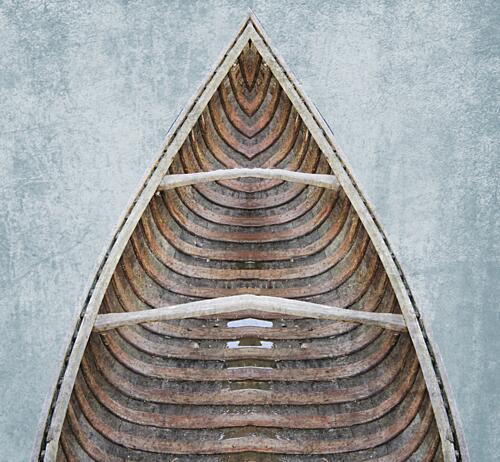 Wooden Boat Art Print