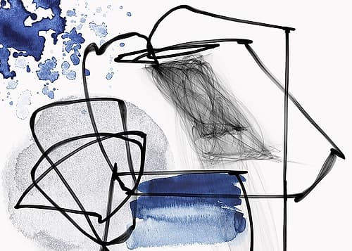 Illusion of Blue Art Print