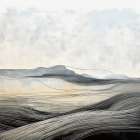 Streaming through Mountains I Art Print