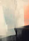 Geometric Forms Abstract Pink Muted II Abstract Art Print