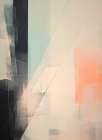 Geometric Forms Abstract Pink Muted III Abstract Art Print