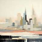 Colored Urban City II Art Print