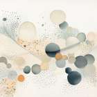 Watercolor Abstract Dots I Abstract Art Print