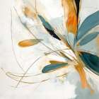 Blossom Abstract Dance I Art Print