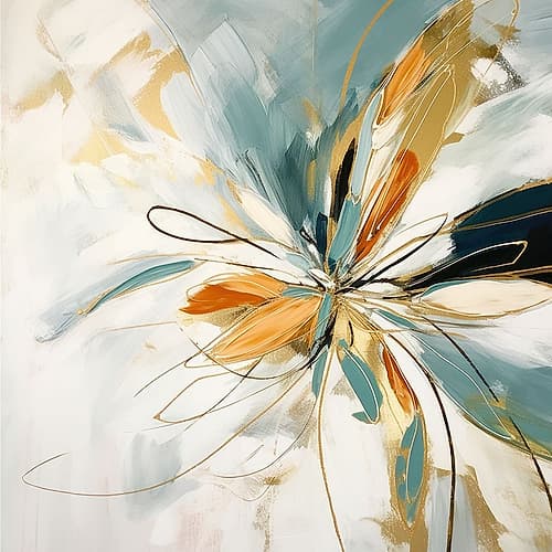Blossom Abstract Dance II Art Print