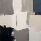 Abstract Grey Spectrum I Art Print