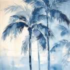 Indigo Paradise II Botanical Print