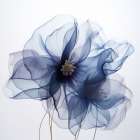 Translucent Blue Poppy Flowers II Art Print