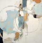 Blue Rhythms II Abstract Art Print