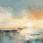 Sunset Aged Beachfront Beauty I Art Print