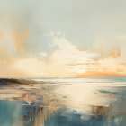 Sunset Aged Beachfront Beauty II Art Print