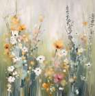 Tranquil Meadow Tones I Art Print