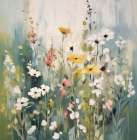 Tranquil Meadow Tones II Art Print
