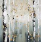 Birch Silhouettes I Modern Print