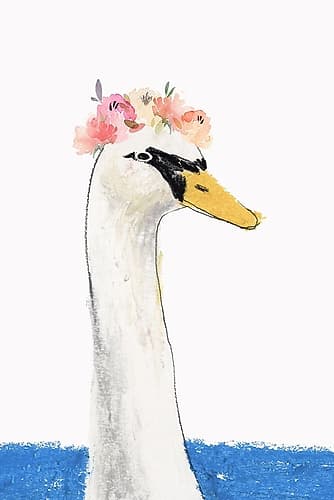 White Swan Art Print