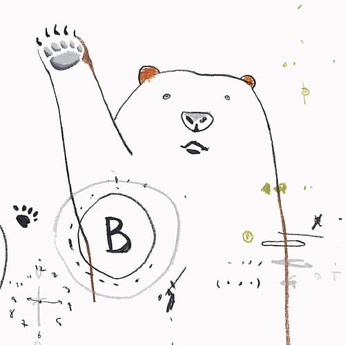 Waving Bear Art Print