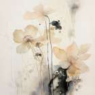 Romantic Floral Harmony I Art Print
