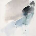 Contours in Watercolor I Abstract Art Print