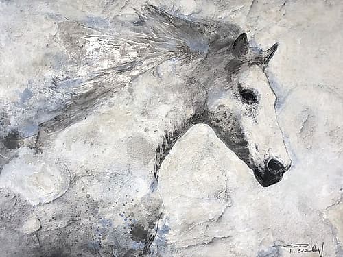 Majestic Horse in Motion Art Print